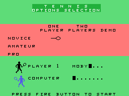 Tournament Tennis screenshot 4 for Colecovision